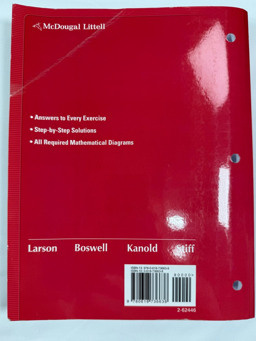 MCDOUGAL LITTELL Algebra 1 Student Textbook & Worked Out Solution Key Math Set - Picture 8 of 12